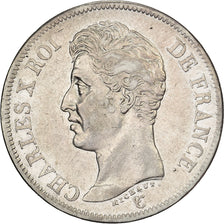 Frankreich, Charles X, 5 Francs, 1826, Paris, Silber, SS, Gadoury:643, KM:720.1