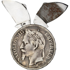 France, 5 Francs, Napoléon III, 1867, Strasbourg, Eloi Pernet, Silver