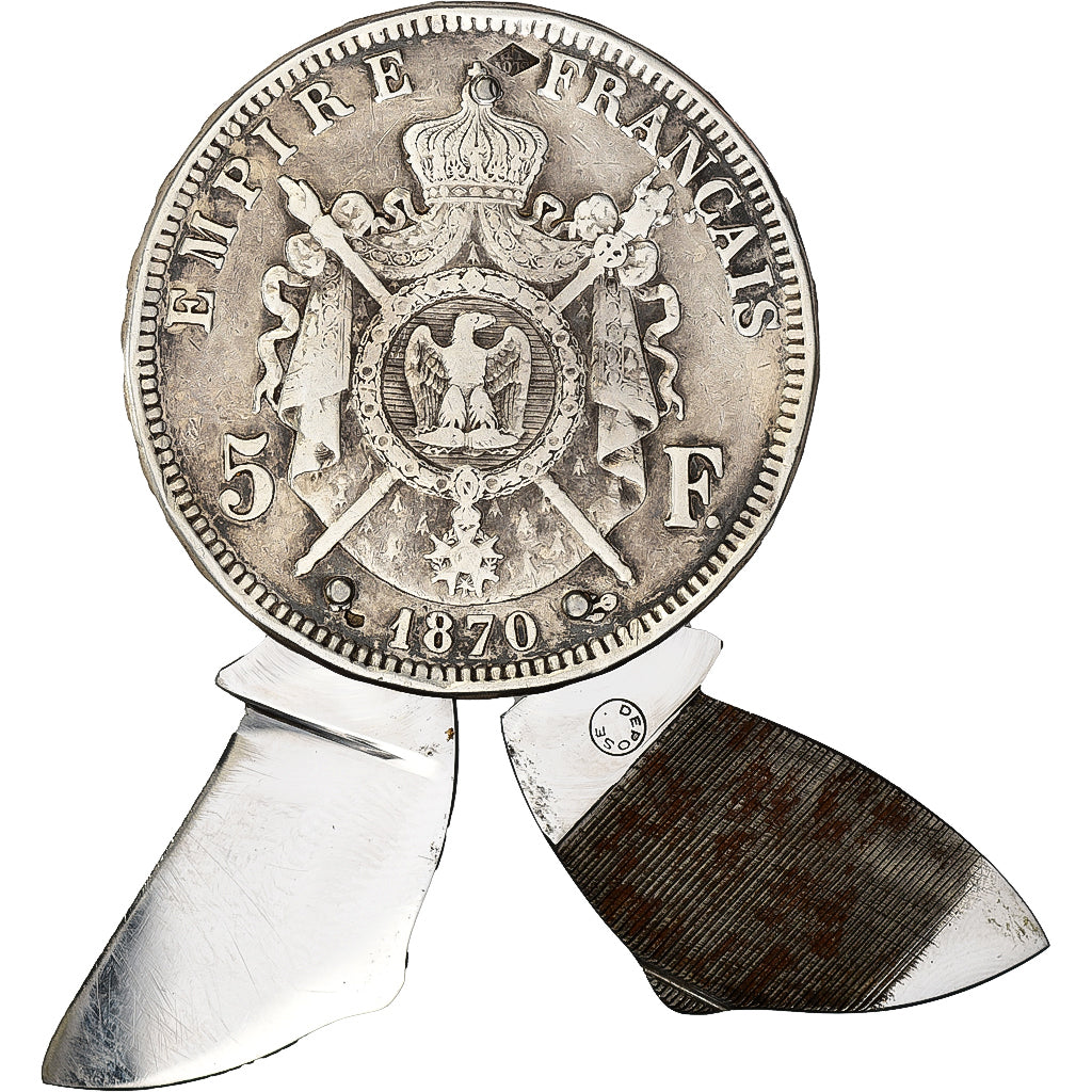 France, 5 Francs, Napoléon III, 1867, Strasbourg, Eloi Pernet, Silver