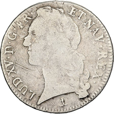 France, Louis XV, Ecu, Écu au bandeau, 1747, Perpignan, Argent, B, Gadoury:322