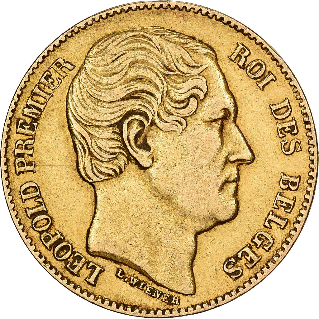 Belgio, Leopold I, 20 Francs, 1865, Brussels, Oro, BB, KM:23