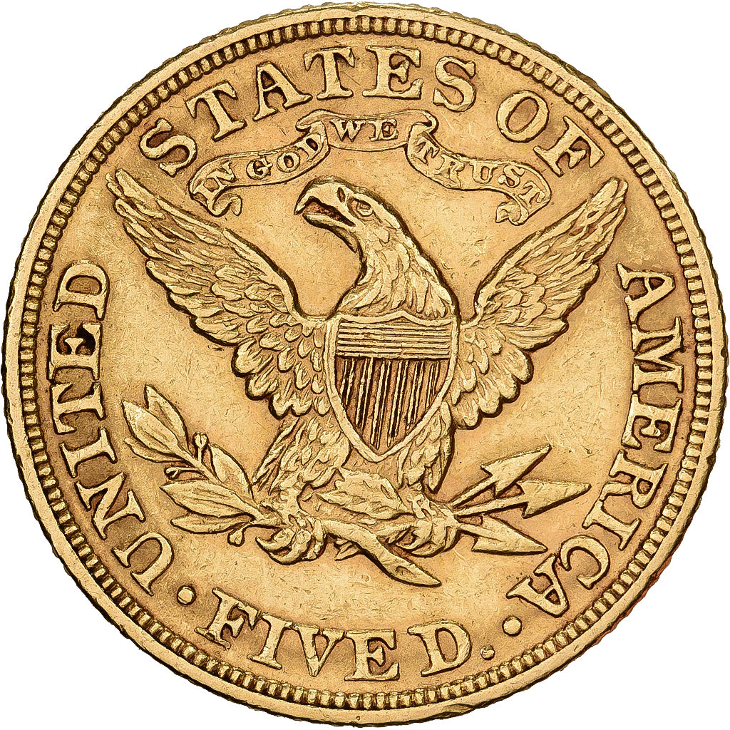 Estados Unidos da América, $5, Half Eagle, 1904, Philadelphia, Dourado