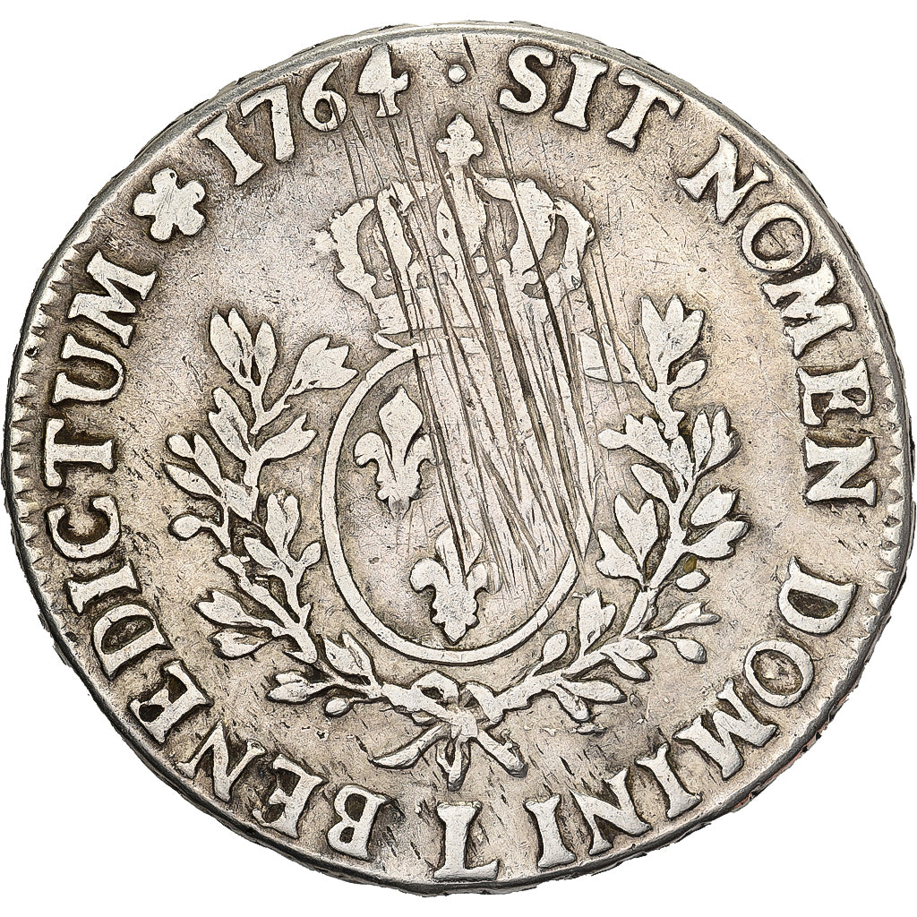 Francja, Louis XV, Écu au bandeau, 1764, Bayonne, Srebro, VF(20-25)