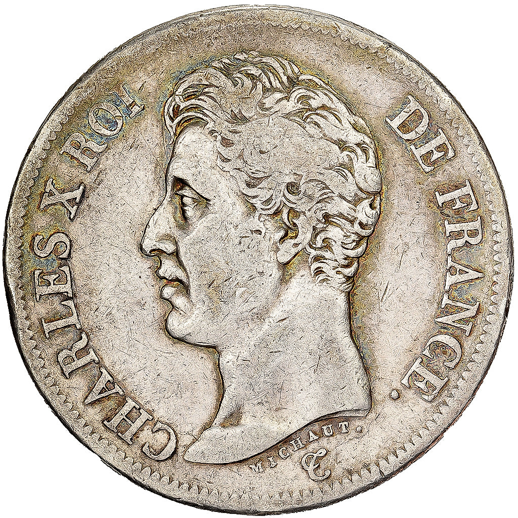 Frankreich, 5 Francs, Charles X, 1825, Limoges, Silber, S, KM:720.6
