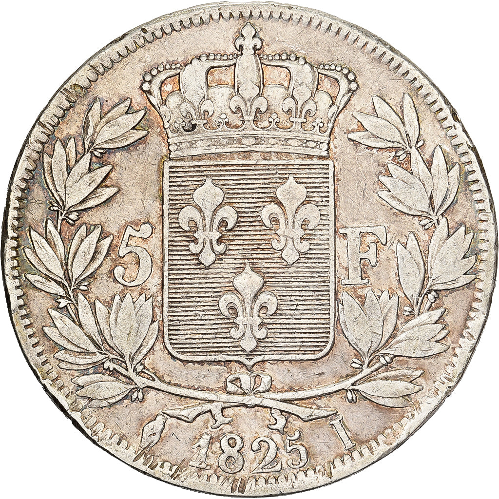 Frankreich, 5 Francs, Charles X, 1825, Limoges, Silber, S, KM:720.6