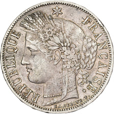 France, 5 Francs, Cérès, 1850, Paris, Argent, TTB, Gadoury:719, Le