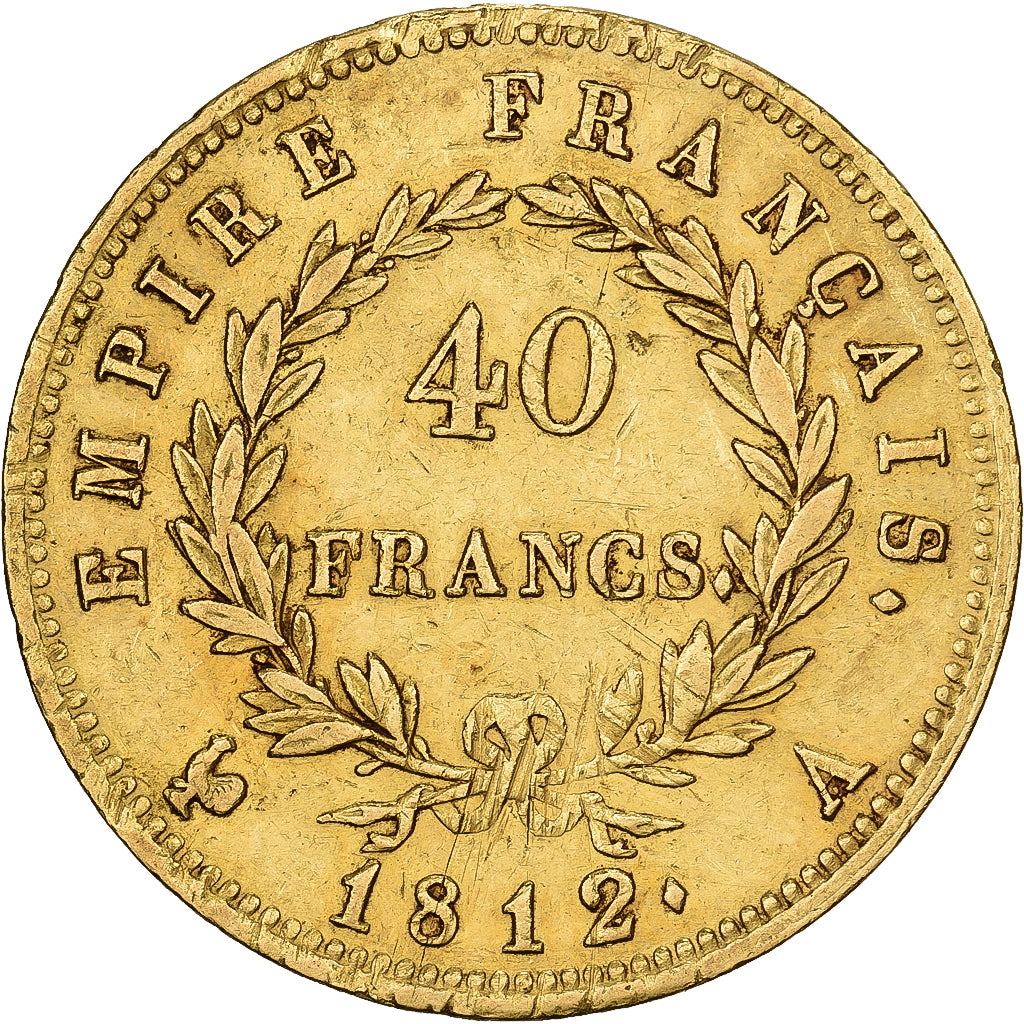 Frankreich, Napoleon I, 40 Francs, 1812, Paris, Gold, SS+, Gadoury:1084, Le