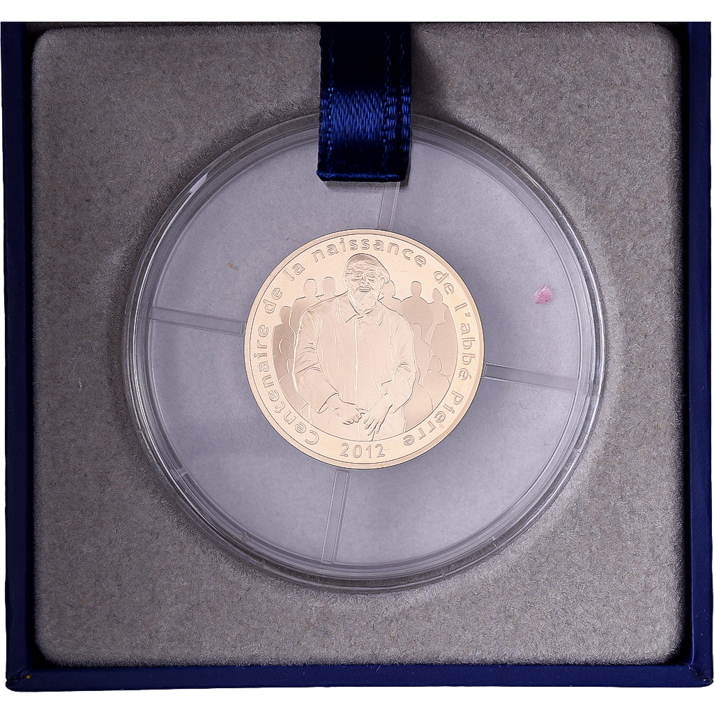 France, 50 Euro, Abbé Pierre, 2012, MS(65-70), Gold