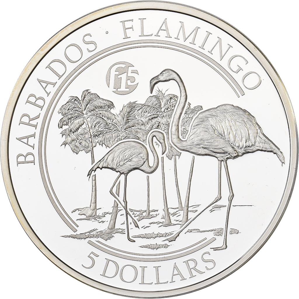 Barbados, Dollar, 2018, Karlsfeld, 1 Oz, F15, Plata, FDC