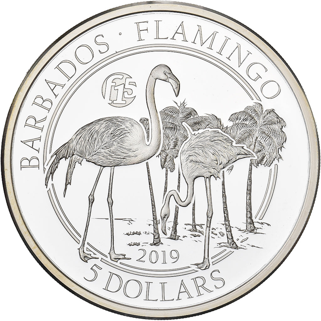 Barbados, Dollar, 2019, Karlsfeld, 1 Oz, F15, Silber, STGL