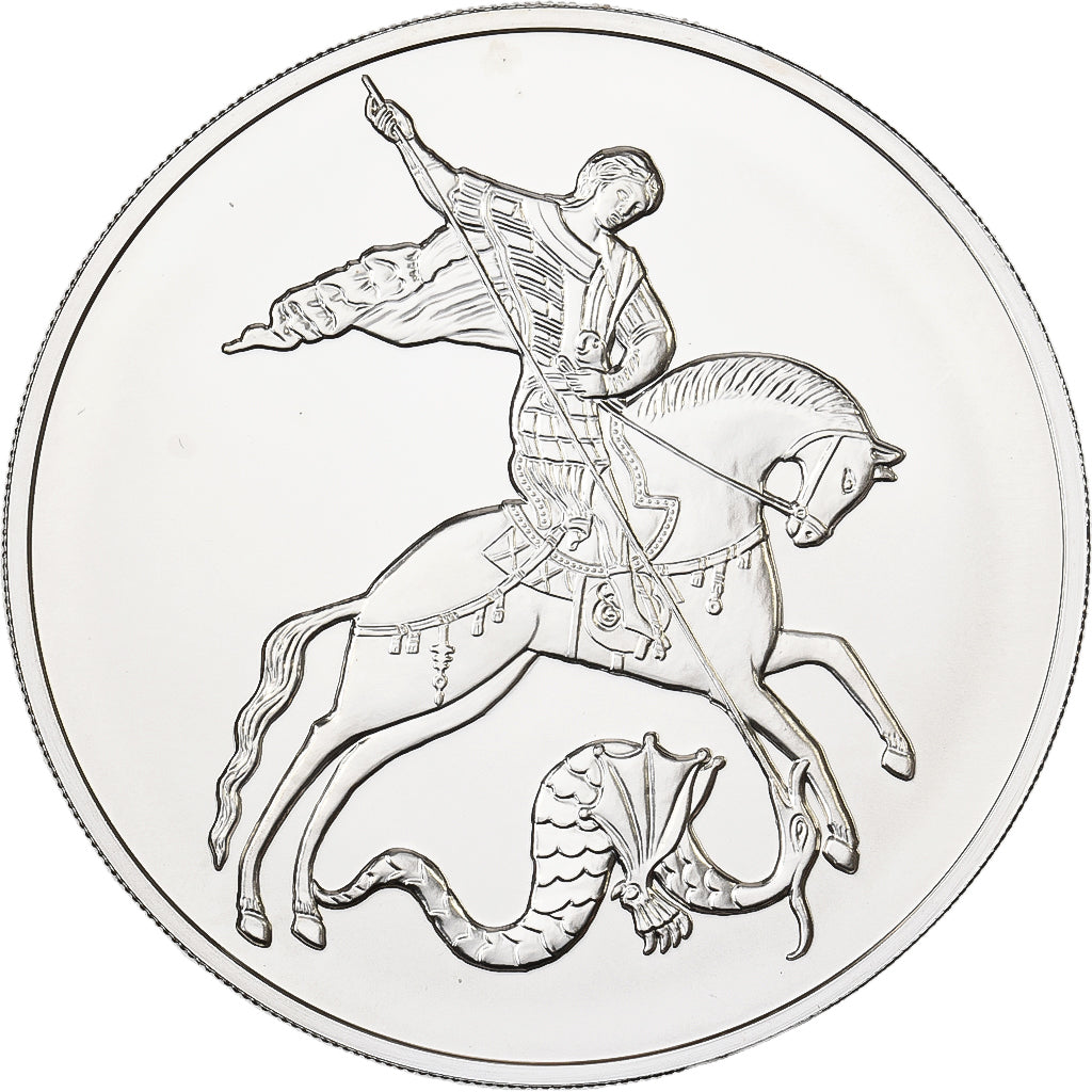 Rusia, 3 Roubles, 1 Oz, 2015, Moscow, Plata, FDC