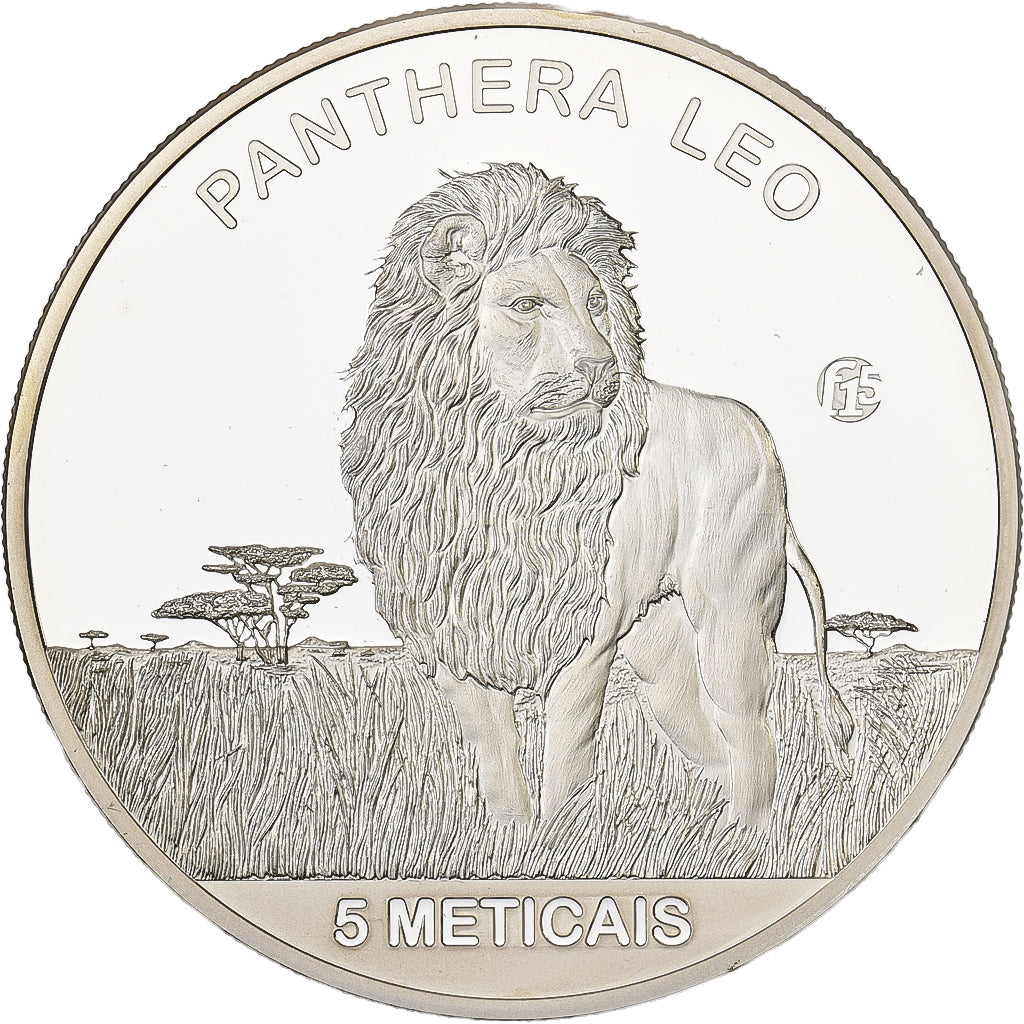Mozambique, 5 Meticais, 2015, F15, Silver, MS(65-70)