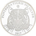 Laos, 500 Kip, Panthera Tigris, 2017, F15, Silver, MS(65-70)