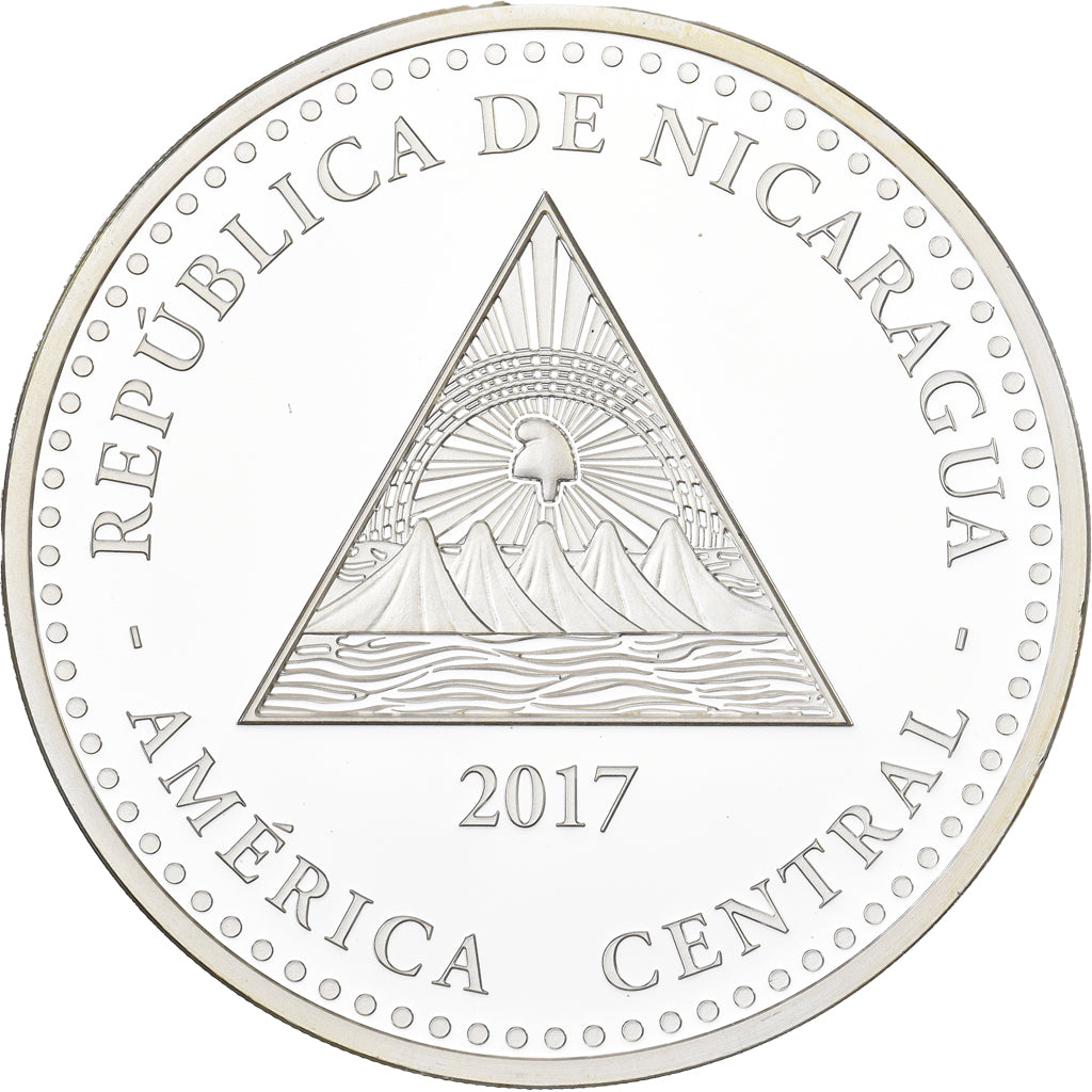 Nicaragua, 10 Cordobas, Tortuga Paslama, 1 Oz, F15, 2017, Karlsfeld, Silber