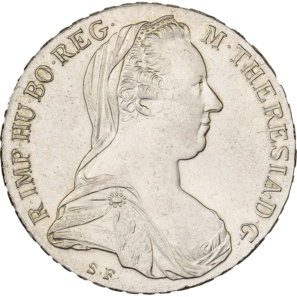 Oostenrijk, Maria Theresa, Thaler, 1780, Vienna, Restrike, Zilver, UNC-
