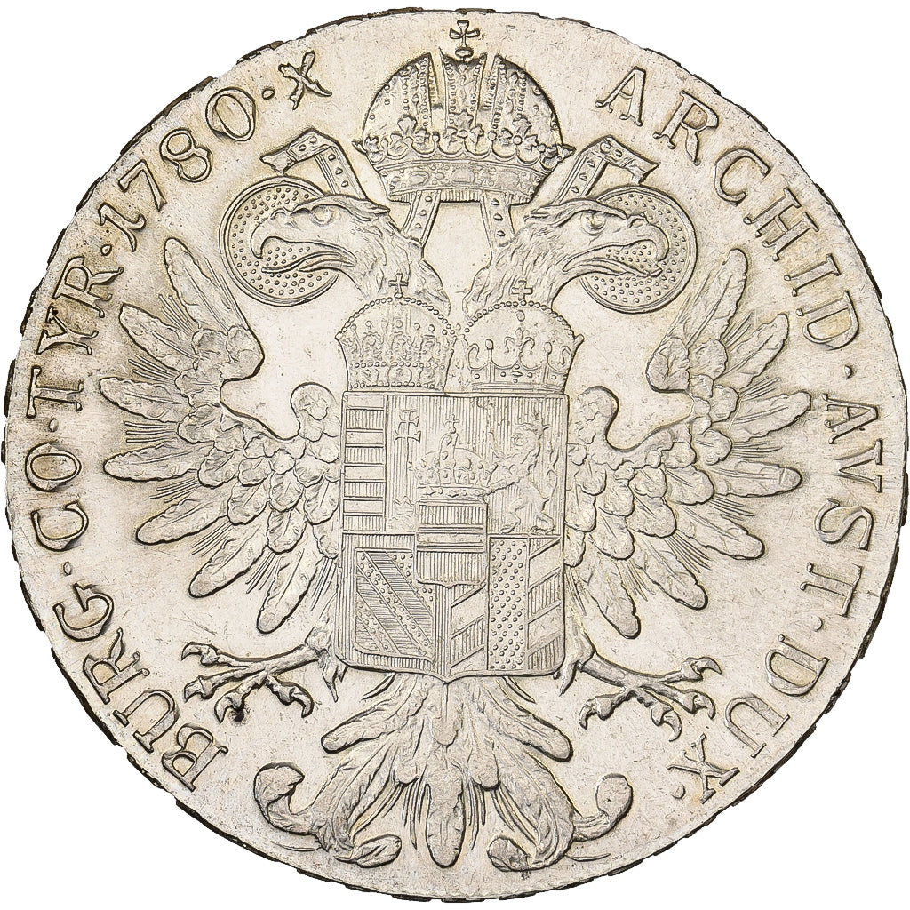 Oostenrijk, Maria Theresa, Thaler, 1780, Vienna, Restrike, Zilver, UNC-