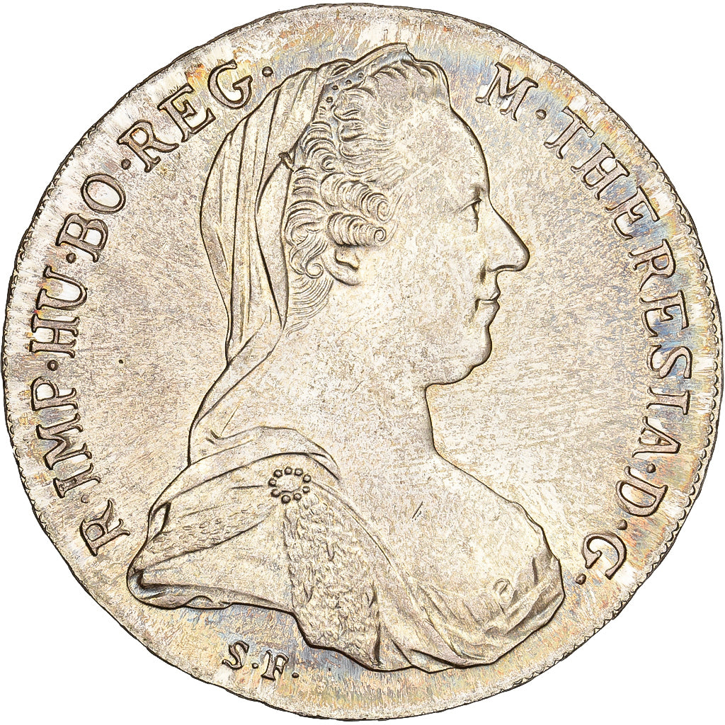 Austria, Maria Theresa, Thaler, 1780, Vienna, Restrike, Silver, MS(63)
