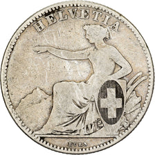 Switzerland, 2 Francs, 1860, Bern, Silver, F(12-15)