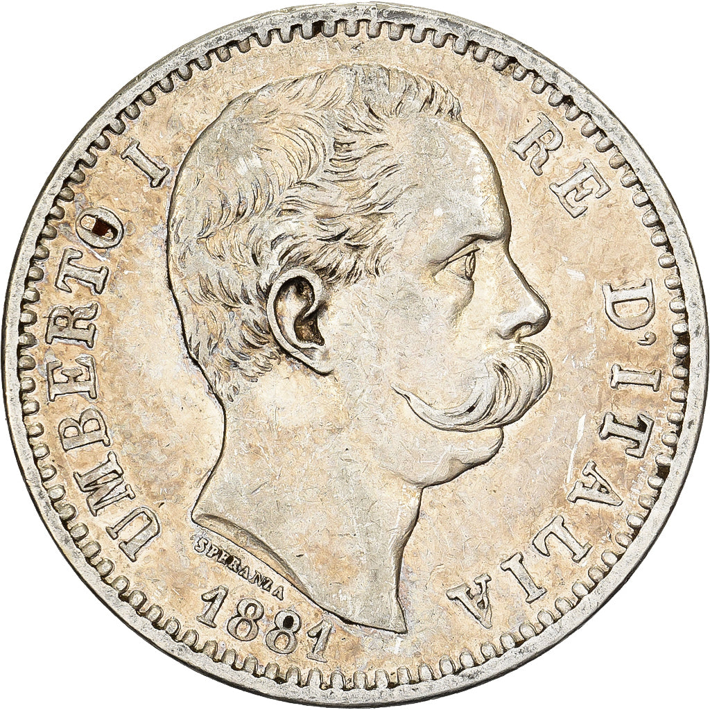 Italien, Umberto I, 2 Lire, 1881, Rome, Silber, SS, KM:23