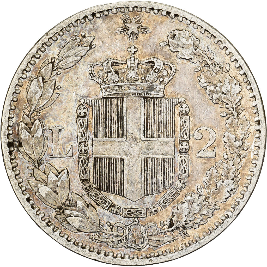 Italien, Umberto I, 2 Lire, 1881, Rome, Silber, SS, KM:23