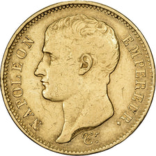 Frankrijk, 40 Francs, Napoléon I, 1807, Paris, Goud, FR+, Gadoury:1082a