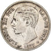 Spain, Alfonso XII, 5 Pesetas, 1877, Madrid, Silver, VF(30-35), KM:676