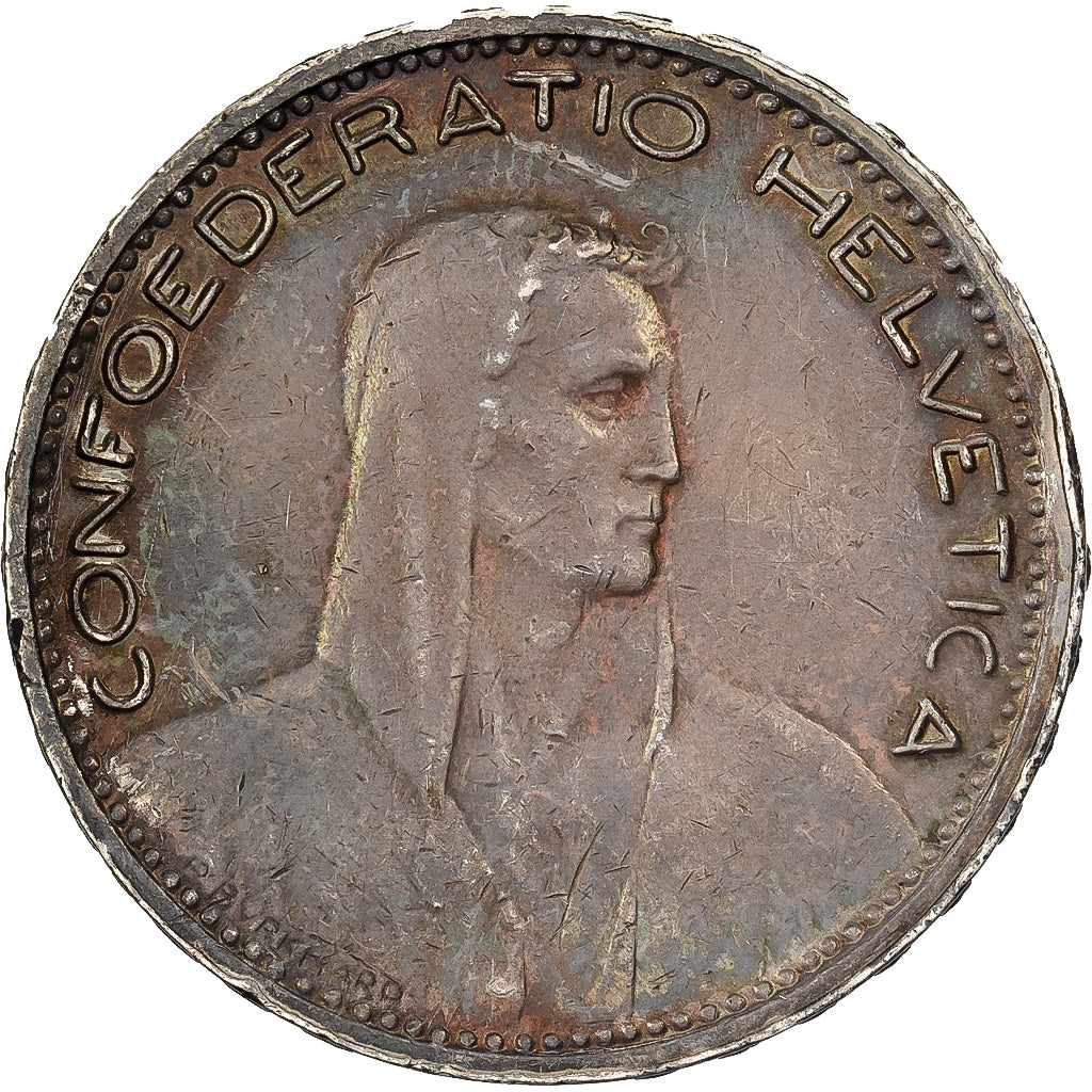 Switzerland, 5 Francs, 1923, Bern, Silver, EF(40-45), KM:37