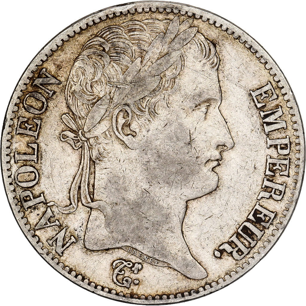 France, Napoleon I, 5 Francs, 1813, Paris, Silver, VF(30-35)