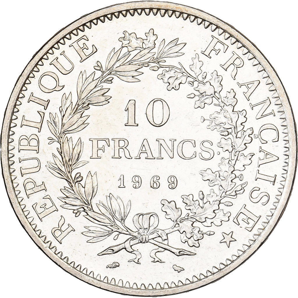 France, 10 Francs, Hercule, 1969, Paris, Argent, SUP+, Gadoury:813, KM:932