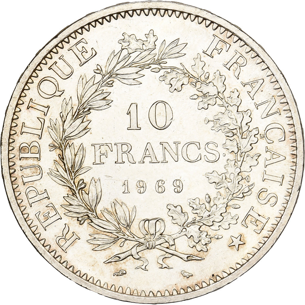 Frankrijk, 10 Francs, Hercule, 1969, Paris, Zilver, PR+, Gadoury:813, KM:932
