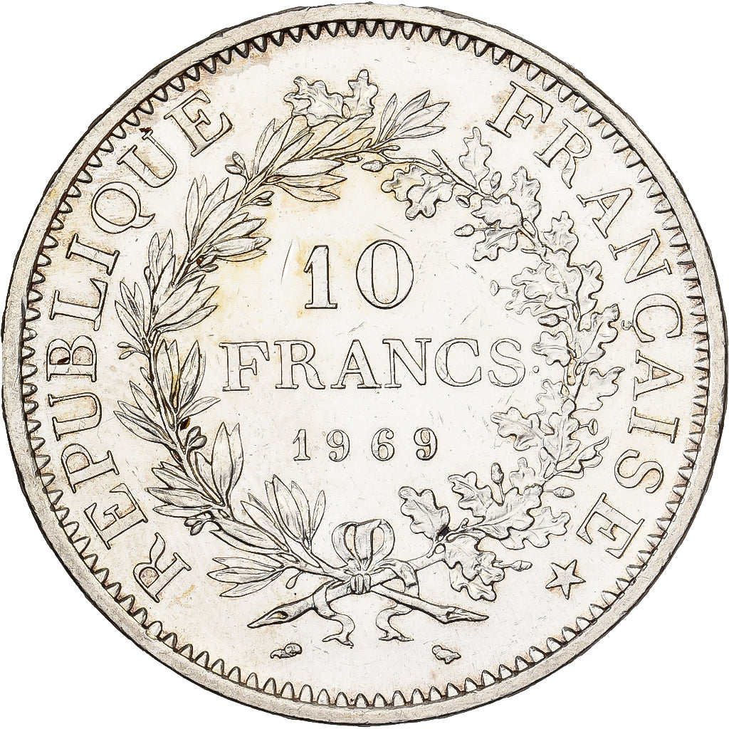 France, 10 Francs, Hercule, 1969, Paris, Argent, SUP+, Gadoury:813, KM:932