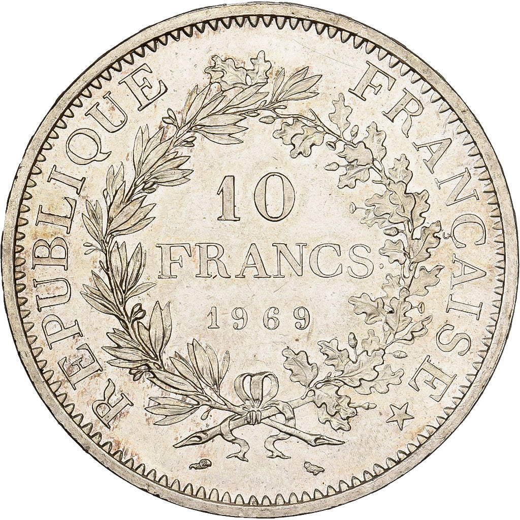 Frankrijk, 10 Francs, Hercule, 1969, Paris, Zilver, PR+, Gadoury:813, KM:932