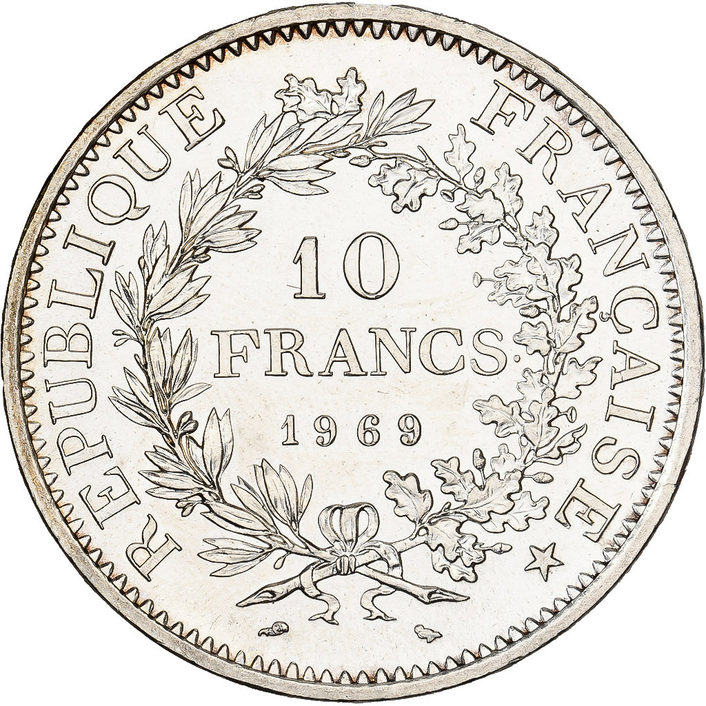 Francia, 10 Francs, Hercule, 1969, Paris, Plata, EBC+, Gadoury:813, KM:932