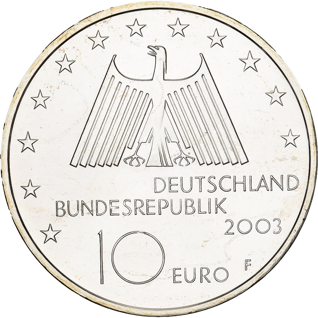Germany, 10 Euro, Ruhr Industrial District, Proof, 2003, Stuttgart, Silver