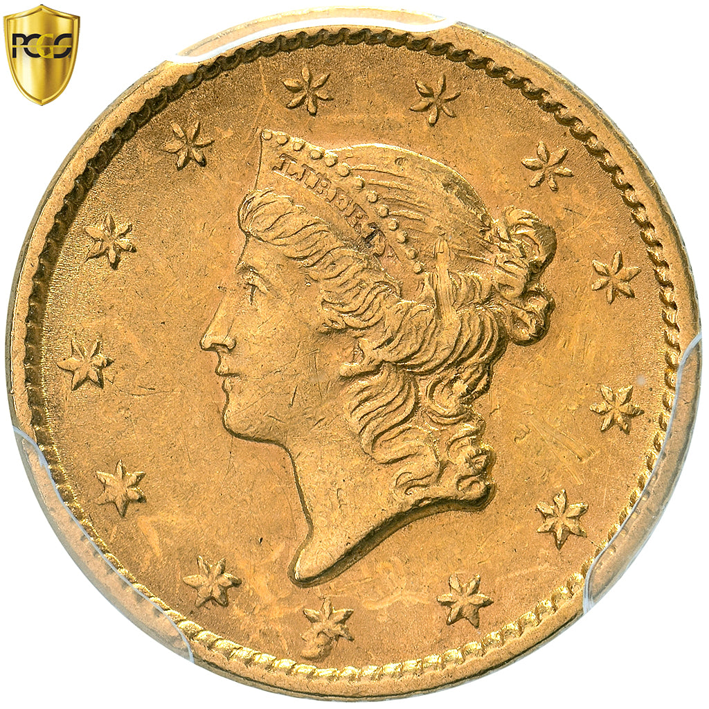Verenigde Staten, Dollar, 1852, Philadelphia, Goud, PCGS, AU58, KM:73