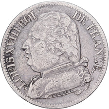 Francia, Louis XVIII, 5 Francs, Louis XVIII, 1814, Toulouse, Argento, MB