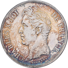 Francja, Charles X, 5 Francs, 1828, Marseilles, Srebro, EF(40-45), Gadoury:644