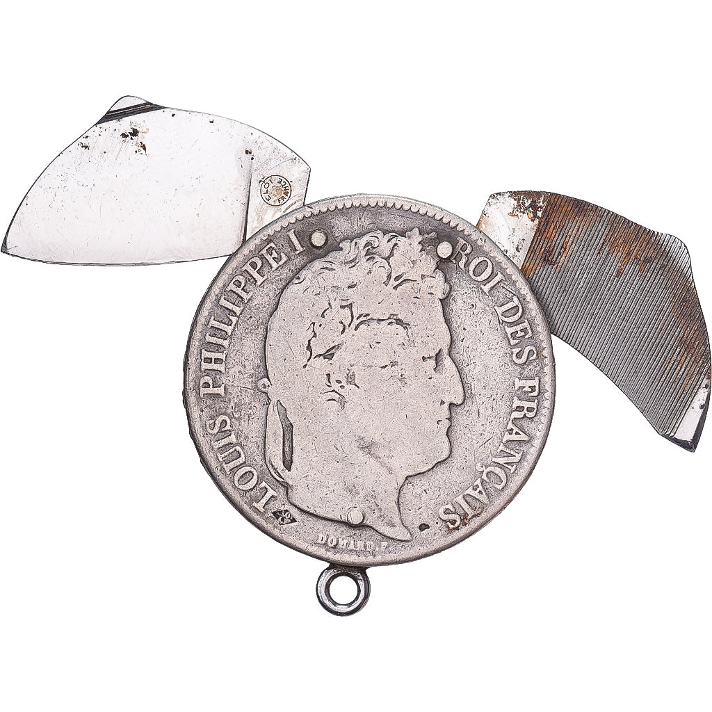 France, 5 Francs, Louis-Philippe, 1842, Lille, Eloi Pernet, Silver, VF(20-25)