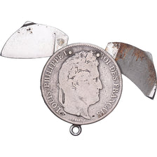 France, 5 Francs, Louis-Philippe, 1842, Lille, Eloi Pernet, Silver, VF(20-25)