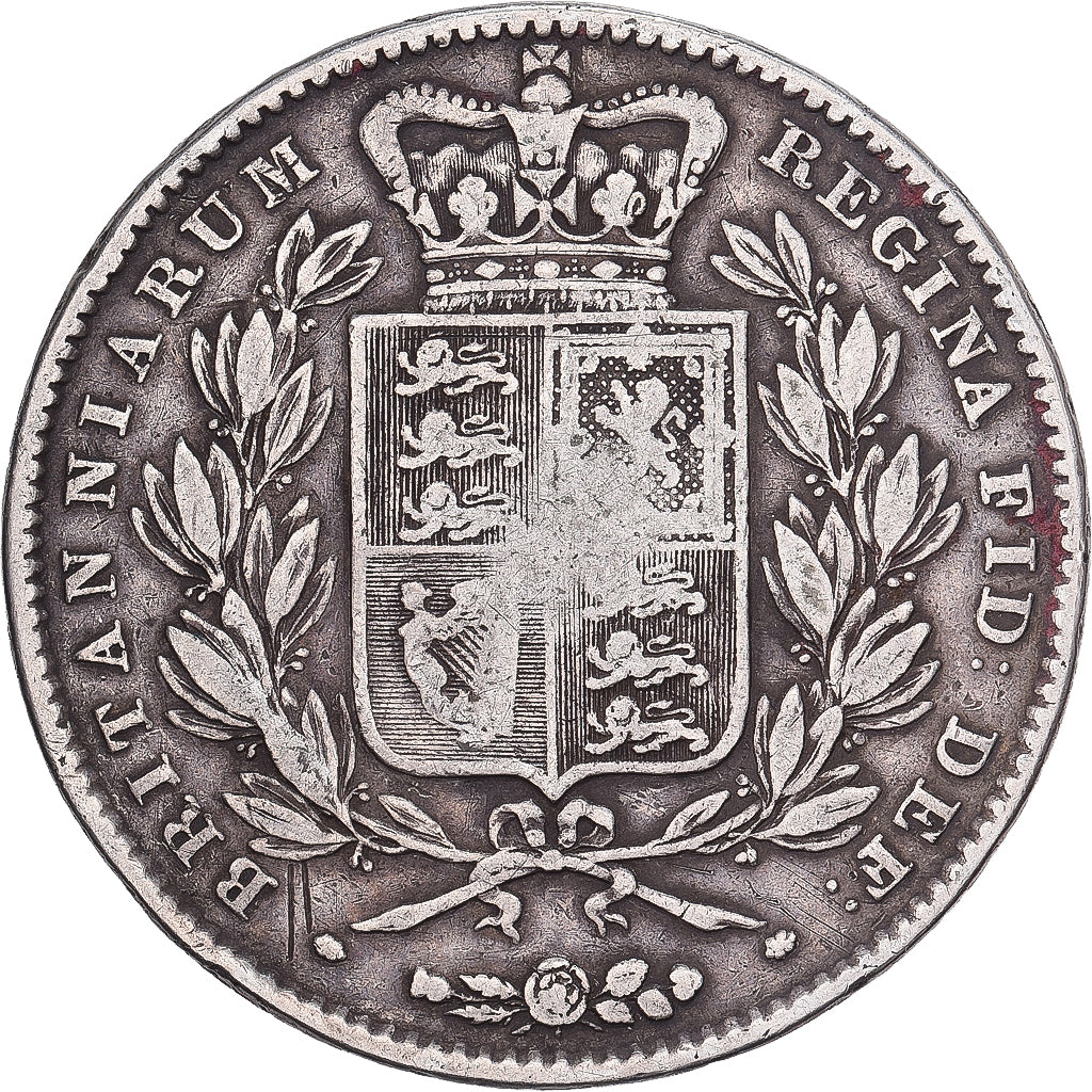 Großbritannien, Victoria, Crown, 1845, Silber, S, KM:741