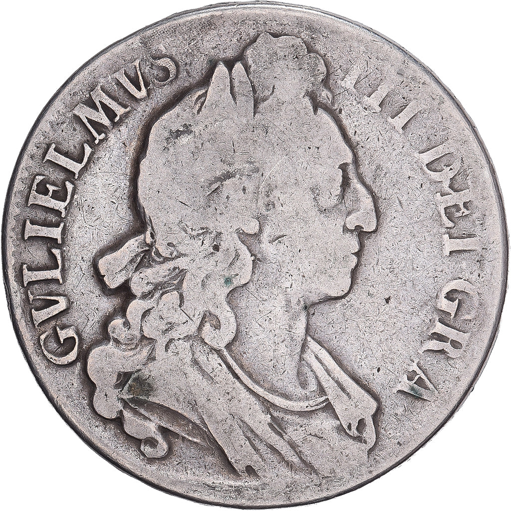 Great Britain, William III, Crown, 1696, Silver, F(12-15), KM:486