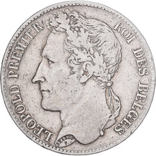 Belgium, Leopold I, 5 Francs, 5 Frank, 1849, Silver, VF(30-35), KM:3.2