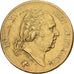 France, Louis XVIII, 40 Francs, 1816, Perpignan, Or, TTB+, Gadoury:1092
