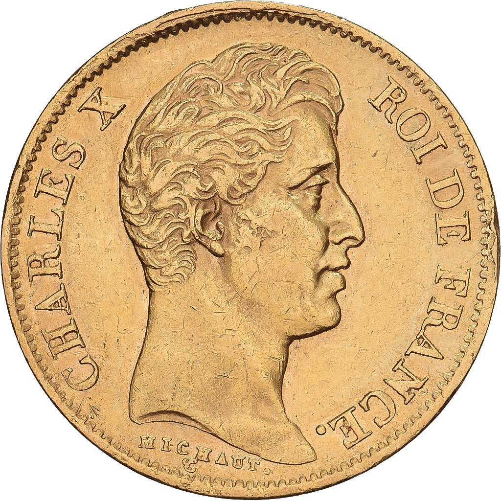 Francia, 40 Francs, Charles X, 1830, Paris, Oro, EBC, KM:721.1