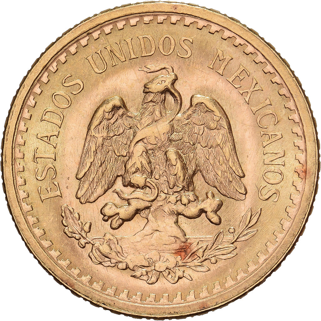 Mexico, 2-1/2 Pesos, 1945, Mexico, Goud, UNC-, KM:463