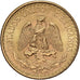 Mexico, 2 Pesos, 1945, Mexico City, Gold, MS(60-62), KM:461
