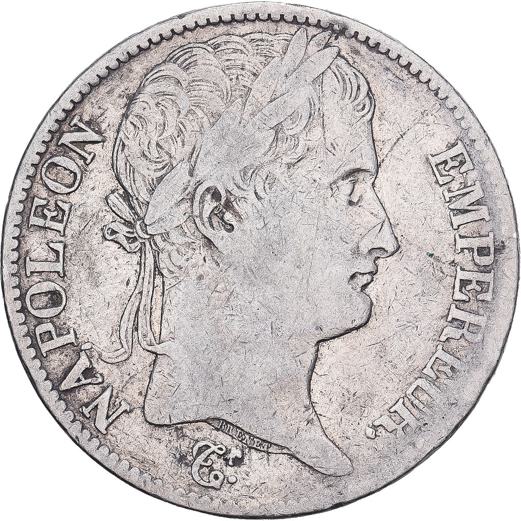 Francia, Napoleon I, 5 Francs, 1812, Paris, Argento, MB, Gadoury:584, KM:694.1