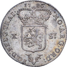 Nederland, UTRECHT, 10 Stuivers, 1/2 Gulden, 1786, Utrecht, Zilver, PR, KM:110