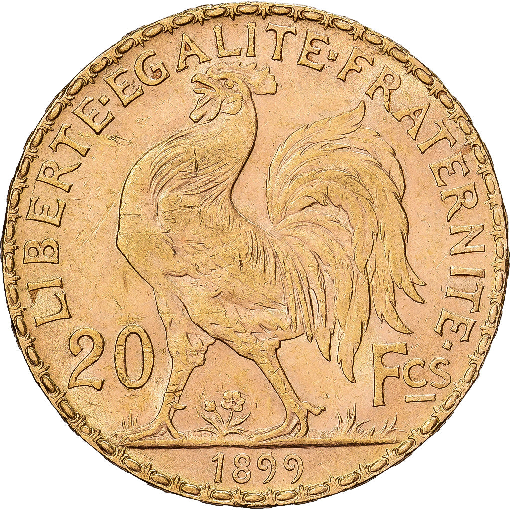 France, 20 Francs, 1899, Paris, Or, SUP