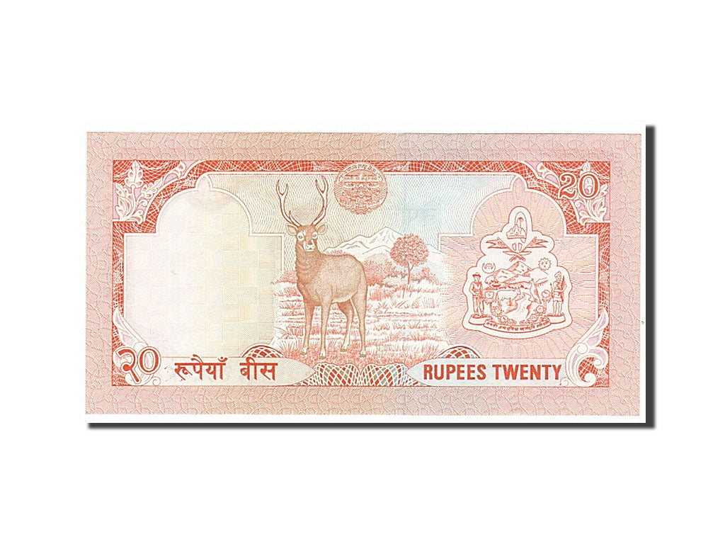 Geldschein, Nepal, 20 Rupees, 1988, UNZ